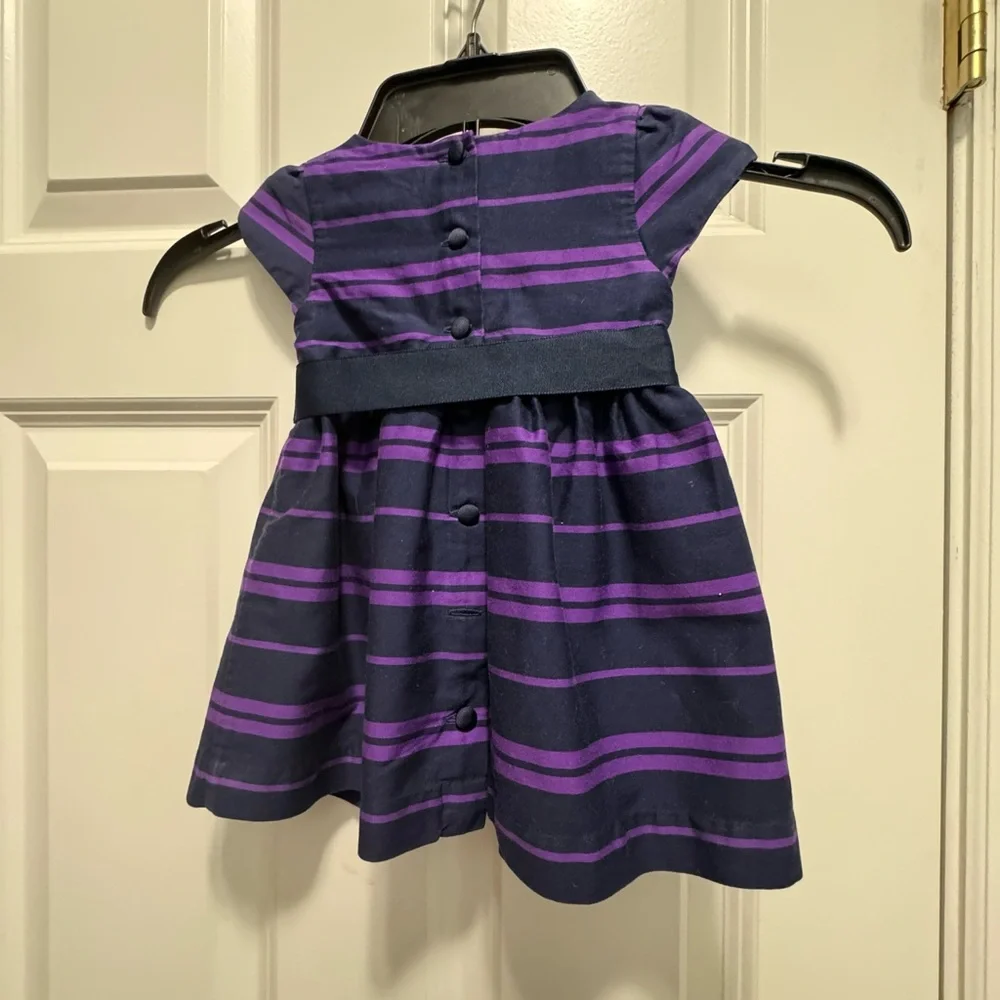 Ralph Lauren size 6 months purple and black dress